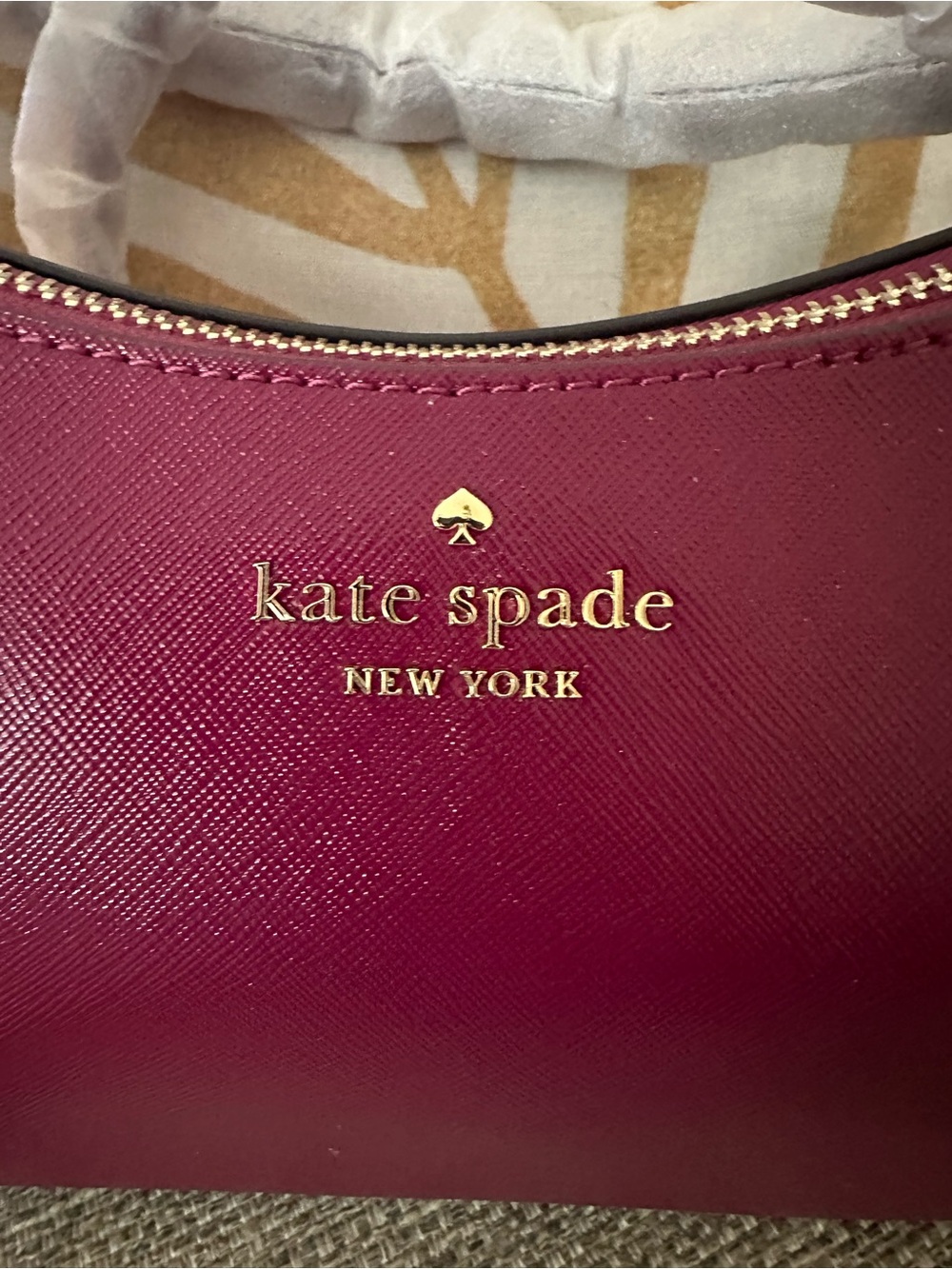 kate spade Plum Madison Faux Pearl Convertible Crossbody Bag - Picture 10 of 12